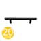 Sapphire Delta Series 3-3/4 in. 96 mm Center-to-Center Modern Textured Black Cabinet Hardware Handle/Pull 20-Pack SP-1009KN-96-BK-20 - alternate 1